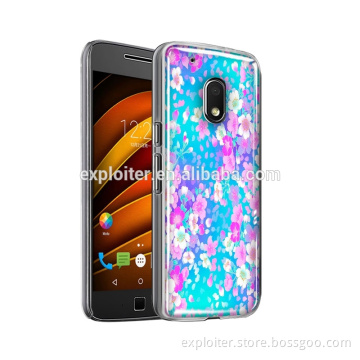 Ultra-thin soft plastic epoxy resin 5 inch mobile phone case for moto g4 play case